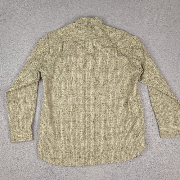 Tommy Bahama Shirt Mens Medium Green Striped Floral Long Sleeve Button Down‎ - Picture 10 of 16